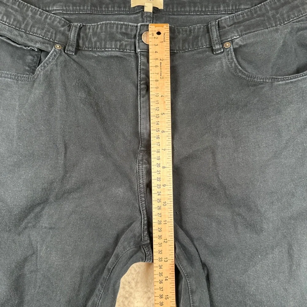 DL1961 Avery Relaxed Straight Jeans Mens Dark Wash Denim 42x28 Black Chinos